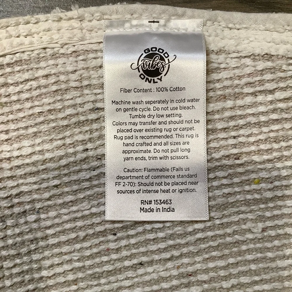 Good Vibes Only Yellow Mushroom Bath Rug